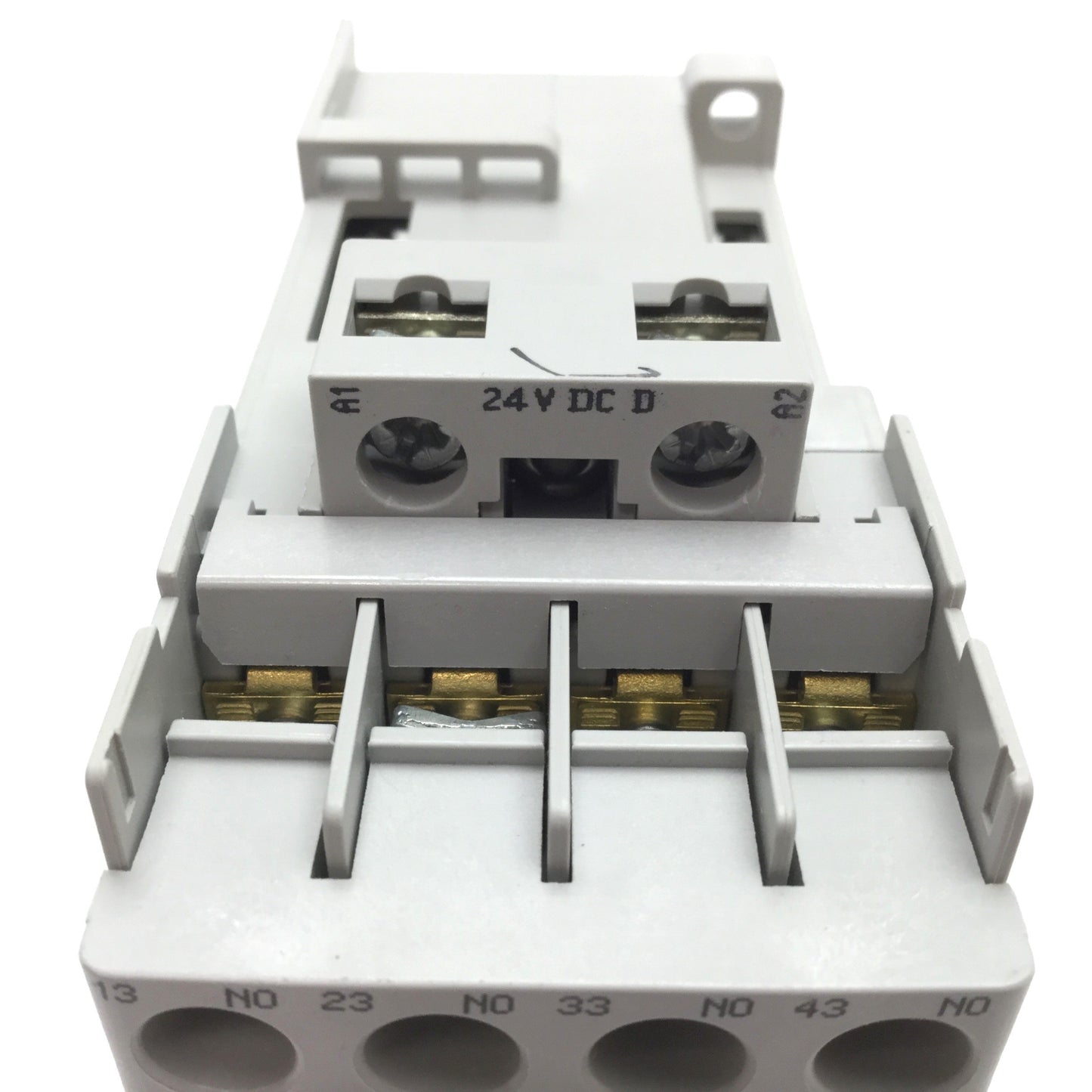 Used Allen Bradley 700-CF400D* Contactor, 4-Pole N/O, Coil: 24VDC, 25A 600VAC