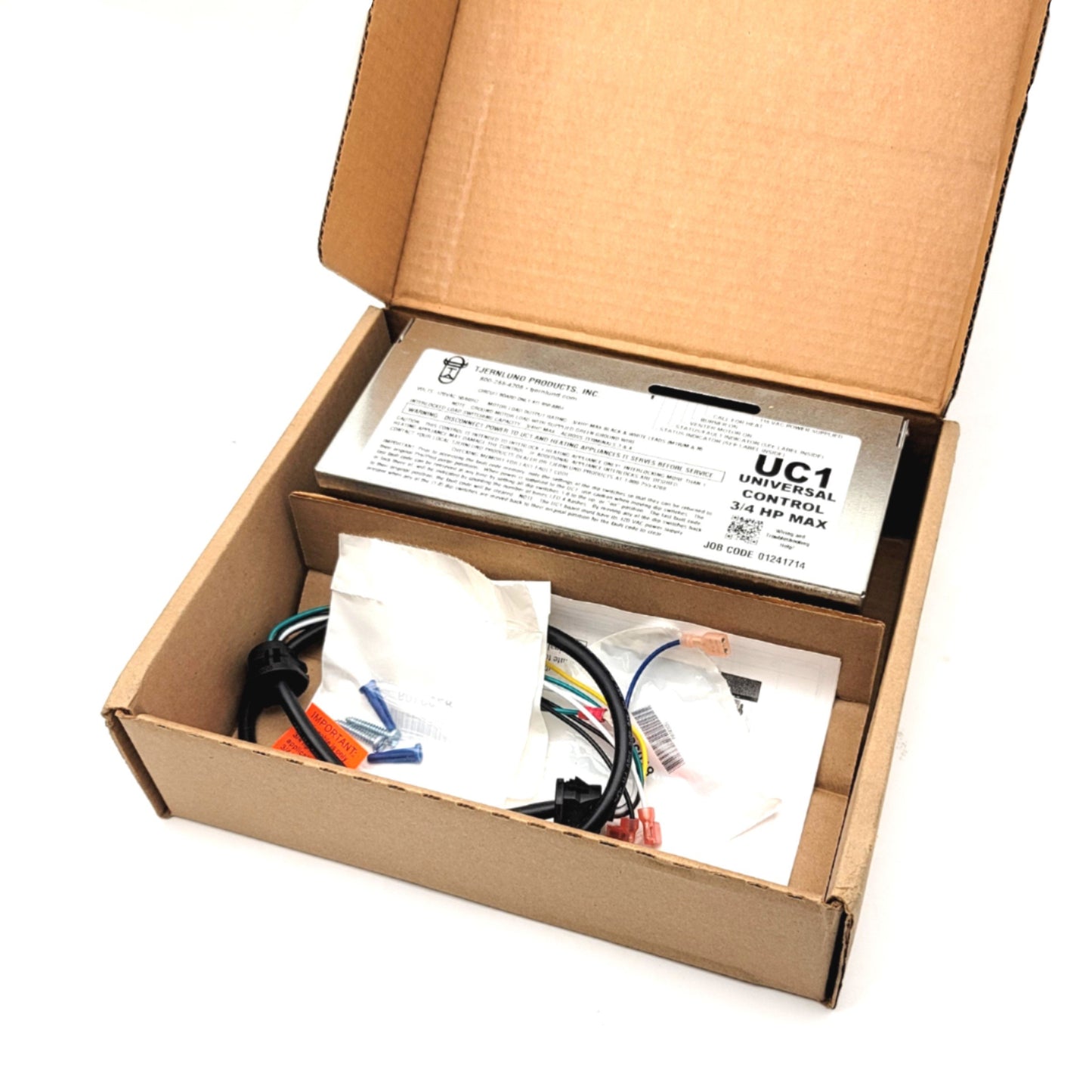 New – Open box Tjernlund UC1 Universal Interlock Control Module, 120VAC 50/60Hz, 3/4HP Max