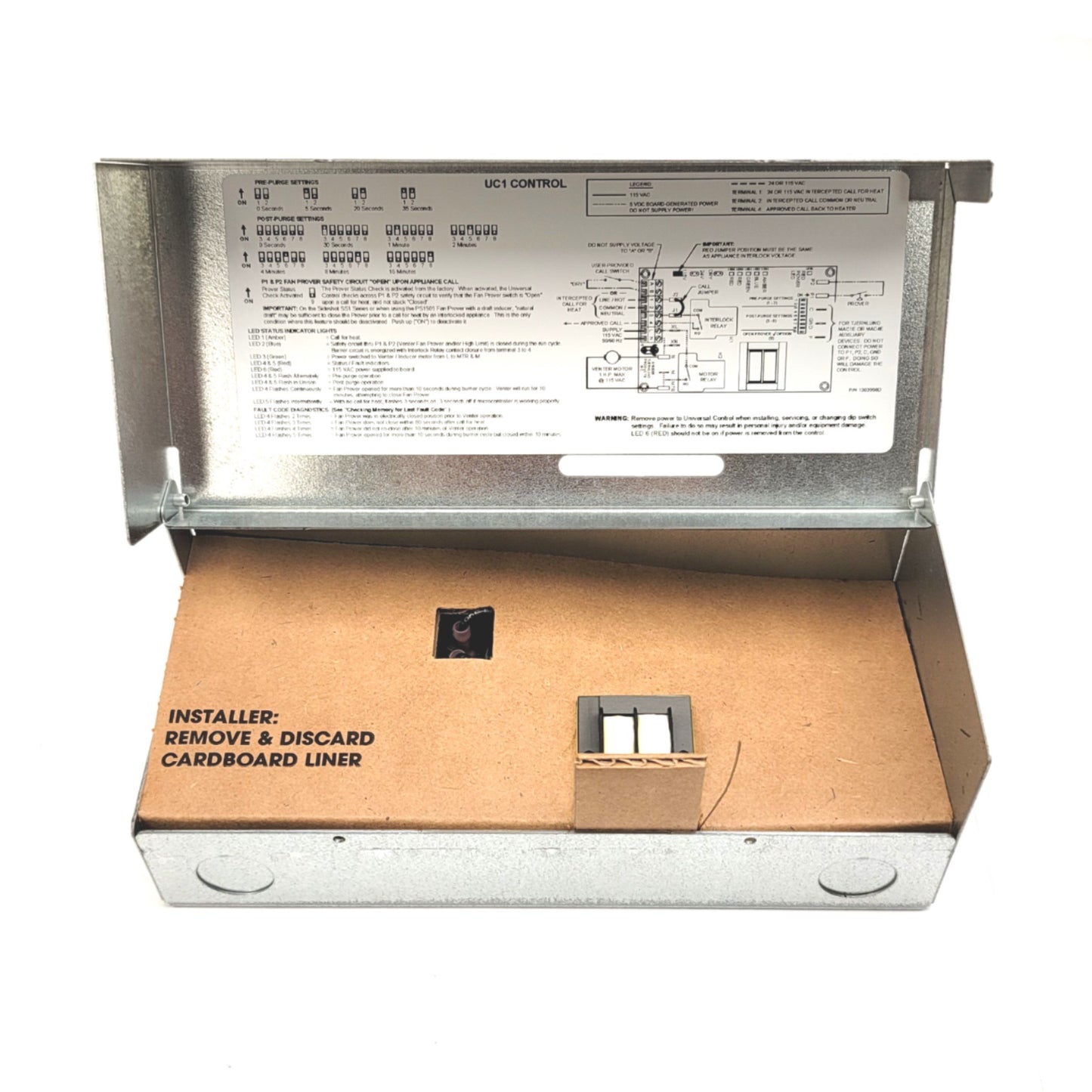 New – Open box Tjernlund UC1 Universal Interlock Control Module, 120VAC 50/60Hz, 3/4HP Max