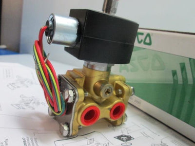 New ASCO EF8316G302 Redhat Air Inert Gas 3-Way NC Solenoid Valve, 24VDC Coil, 3/8"