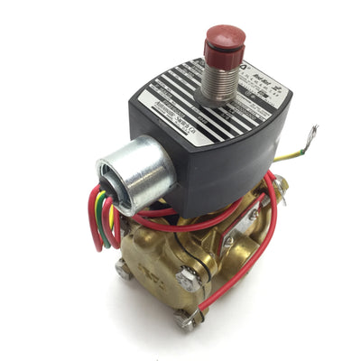 Used Asco Red-Hat EF8316G303 Solenoid Valve, Pressure: 15-150psi, Ports: 3/8" NPT