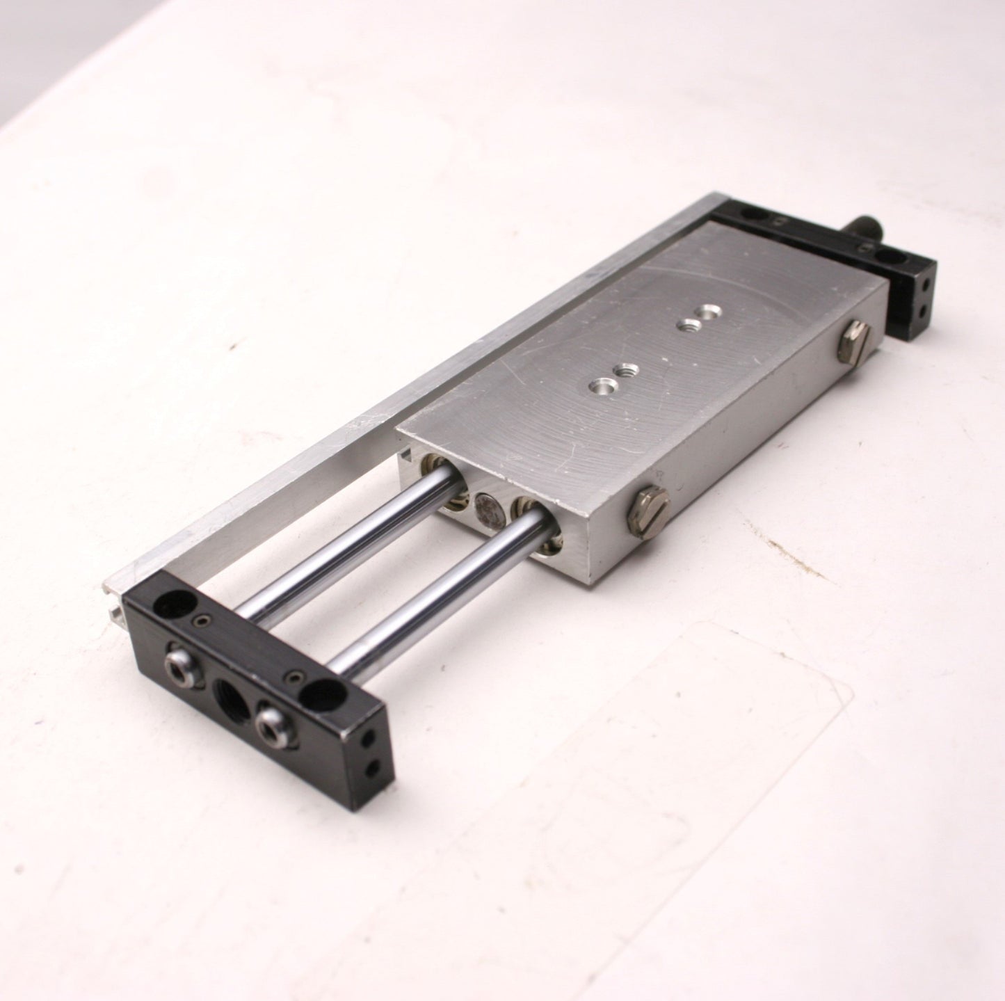Used SMC NCDPX2N10-200BCS-F79WS Air Slide Guided Cylinder, Stroke: 2"