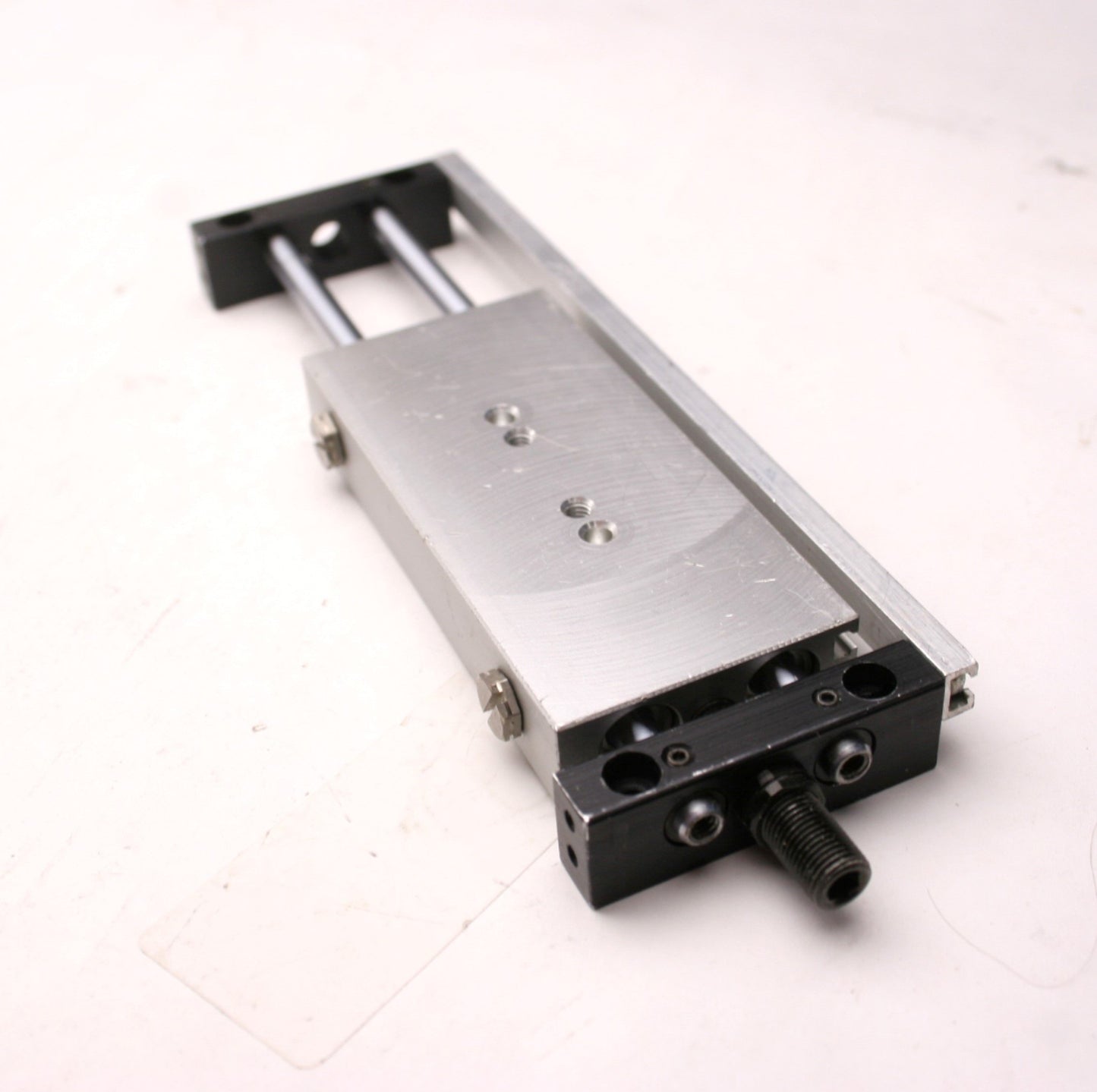 Used SMC NCDPX2N10-200BCS-F79WS Air Slide Guided Cylinder, Stroke: 2"