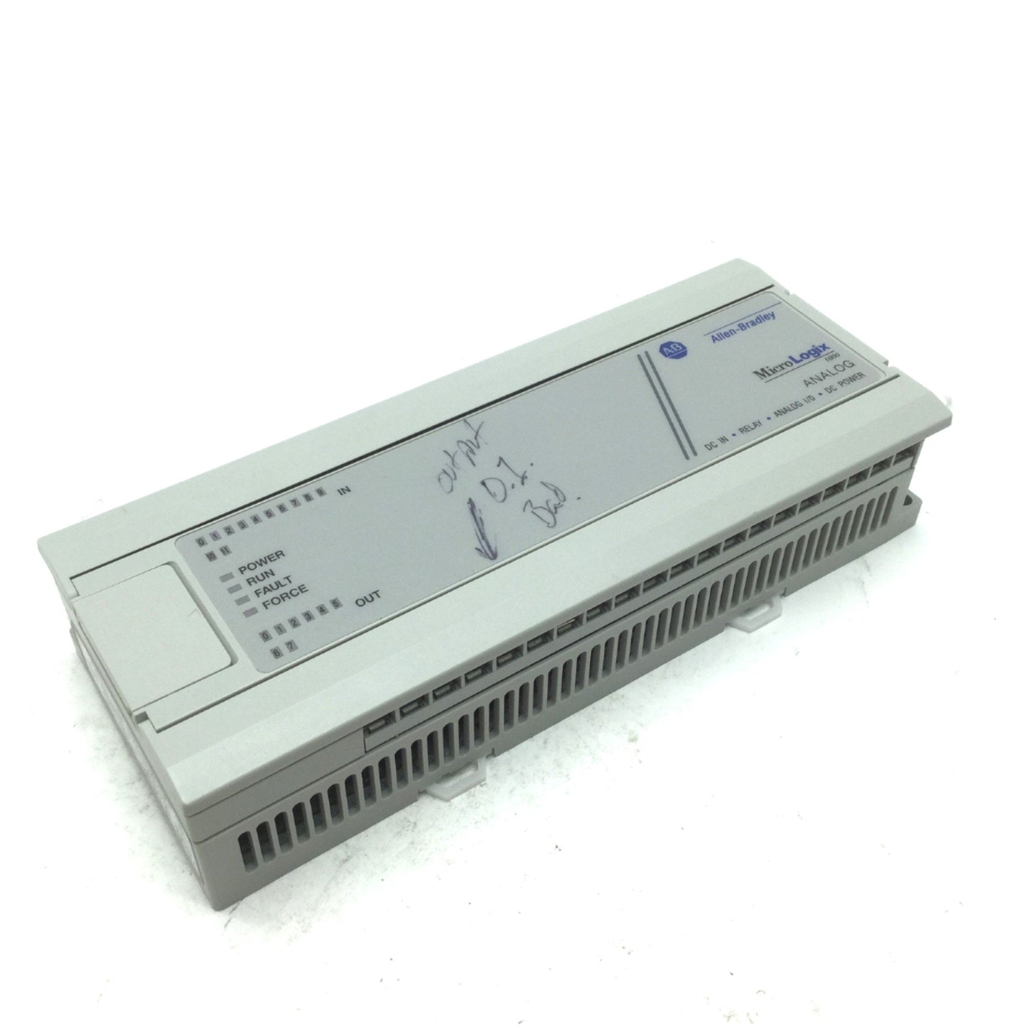 Used Allen Bradley 1761-L20BWB-5A MicroLogix 1000 PLC Controller 24VDC 12 IN, 7 OUT