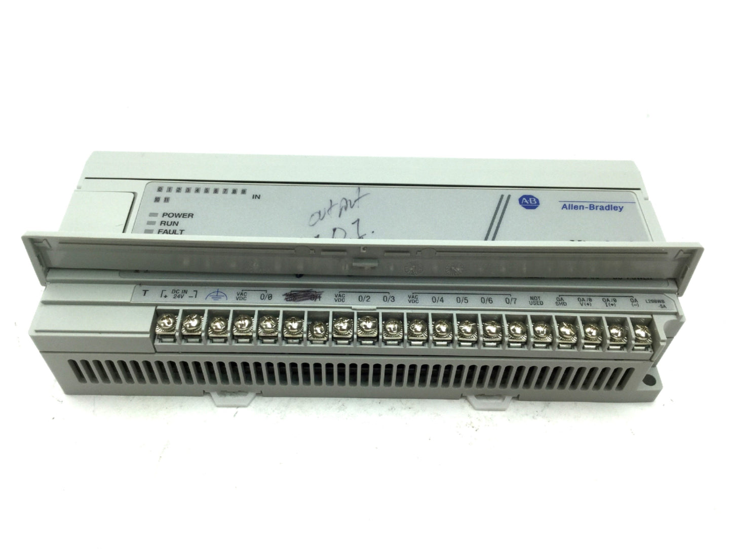 Used Allen Bradley 1761-L20BWB-5A MicroLogix 1000 PLC Controller 24VDC 12 IN, 7 OUT