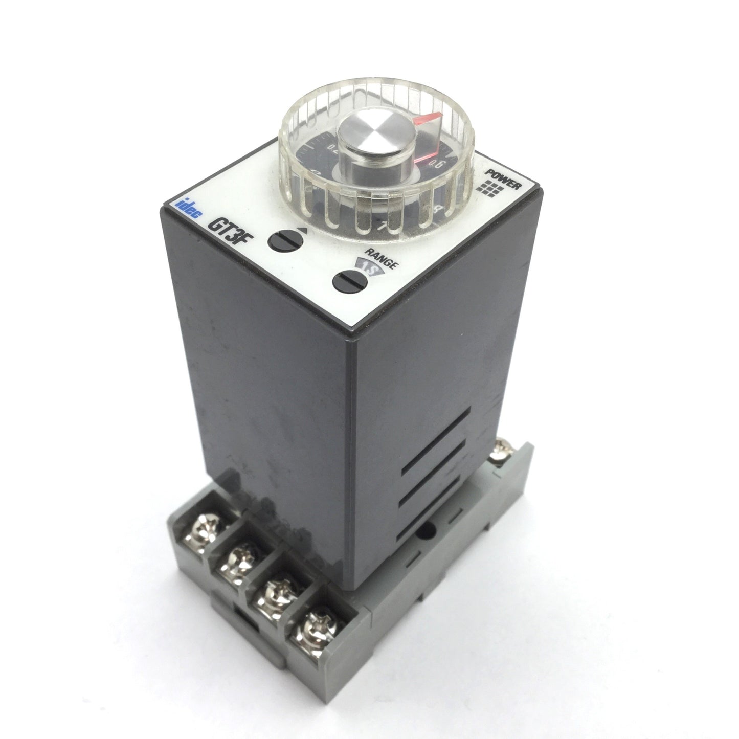 Used Idec GT3F-2 D24 Timer Relay, 0.1-600s, Power: 24VDC, 3A 30VDC / 4A 250VAC