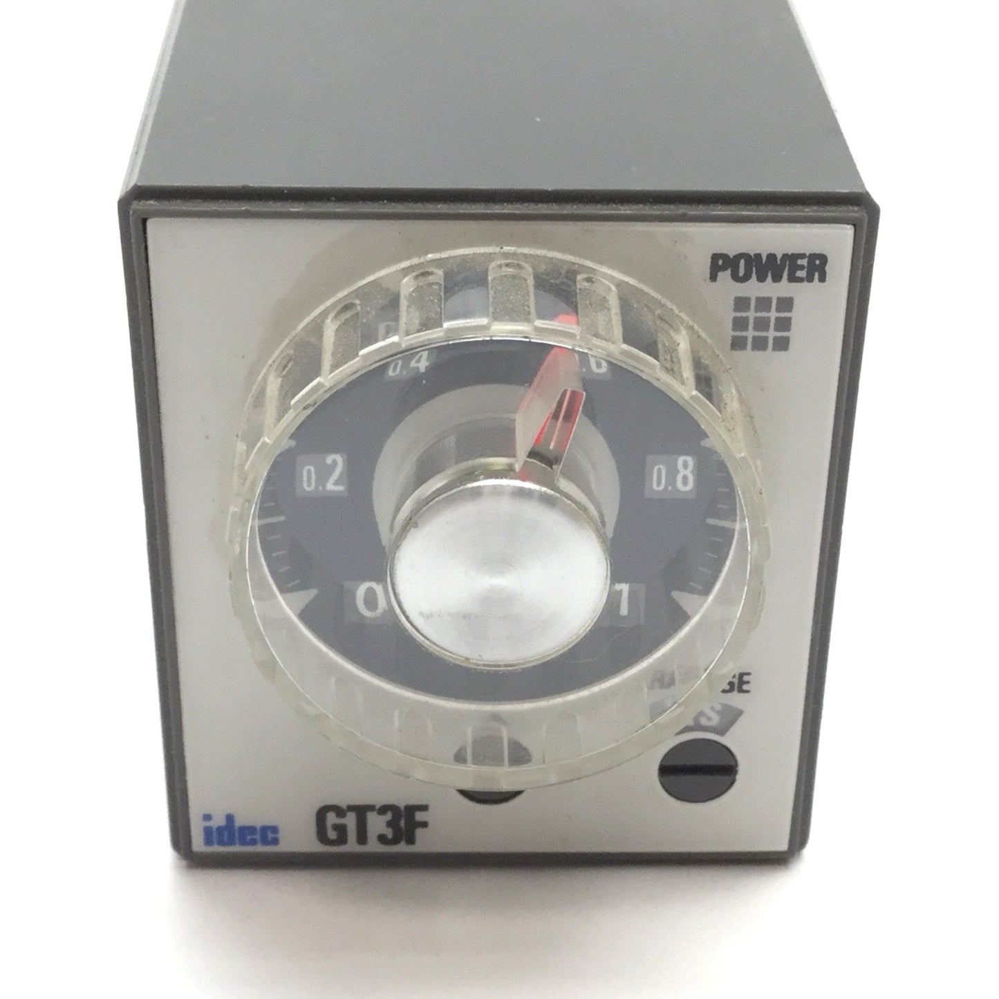 Used Idec GT3F-2 D24 Timer Relay, 0.1-600s, Power: 24VDC, 3A 30VDC / 4A 250VAC