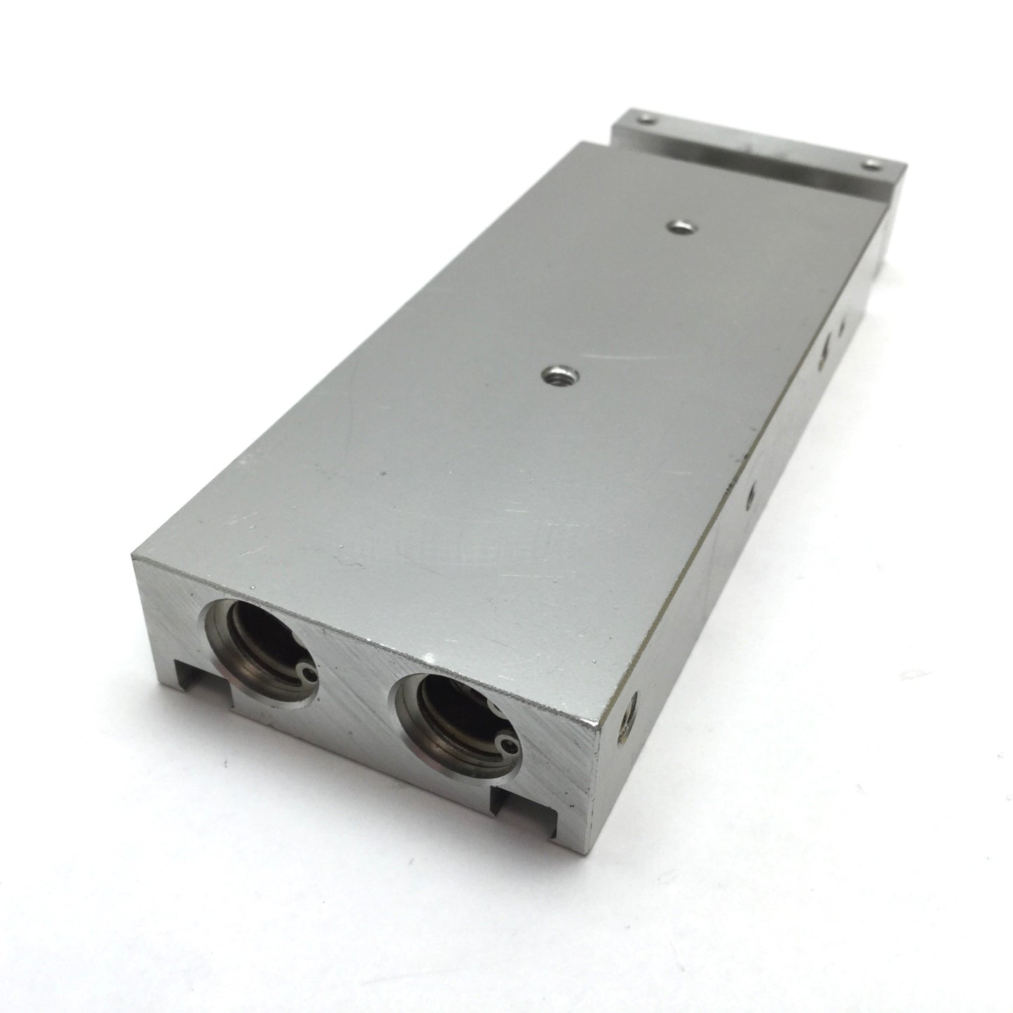 Used SMC CXSM10-50 Dual Rod Cylinder, Bore: 10mm, Stroke: 50mm, M5x0.8, 0.7MPa 100psi