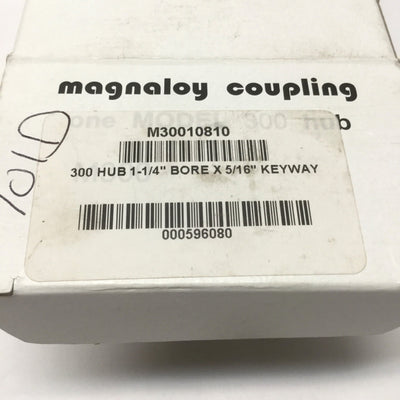 New – Open box Magnaloy 10810 Model 300 Flexible Drive Coupling Hub Shaft Coupler 1-1/4"x 5/16"