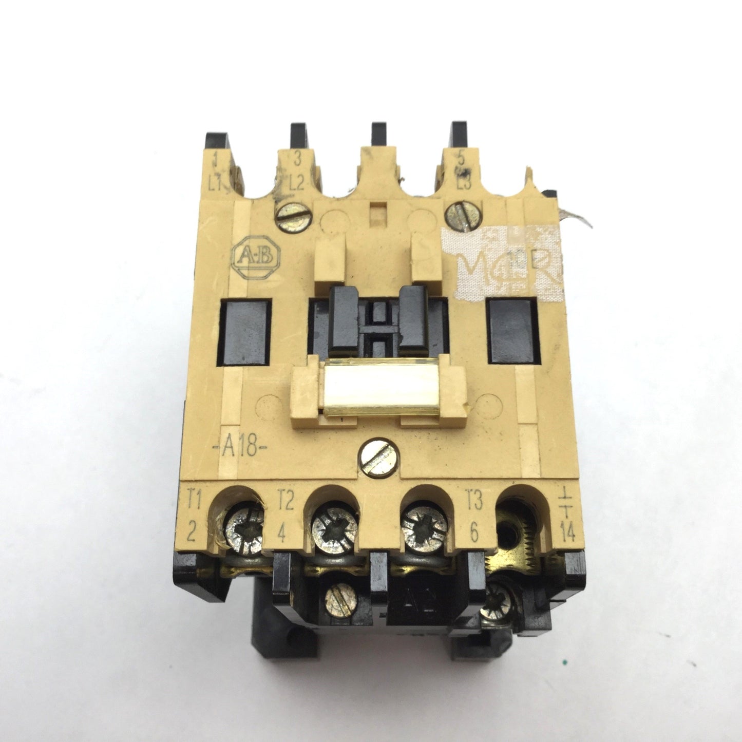 Used Allen Bradley 104-A18ND3 Contactor, 3-Pole, Coil: 110/120VAC, *Broken Housing*
