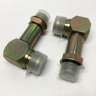New – Open box Lot of 2 6801-LL-16-12 Hydraulic Fittings 90° Male Elbow 1" JIC 37° x 3/4" ORB
