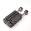 Used Double Acting 1" Stroke Pneumatic Guided Cylinder, 10/32-M5x0.8 Ports