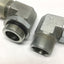 New – Open box Lot of 2 6806-20-20 Hydraulic Pipe Fittings 90° Male Elbow 1-1/4" NPT to SAE ORB