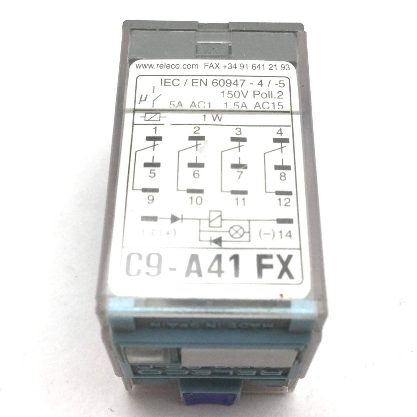 Used Lot of 5 Releco C9-A41FX Ice Cube Relay, 4PDT, Coil: 24VDC, 5A 250VAC 30VDC