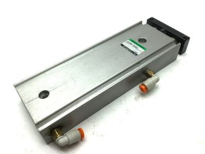Used CKD STRM-1680 Twin Rod Pneumatic Cylinder Bore: 16mm, Stroke: 80mm, 100 PSI, M5