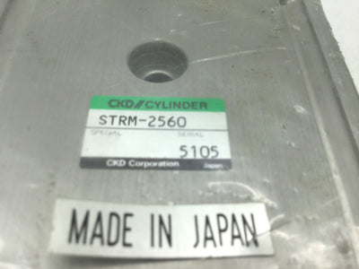 New CKD STRM-2560 Twin Rod Pneumatic Cylinder Bore: 25mm, Stroke: 60mm, 100 PSI, M5