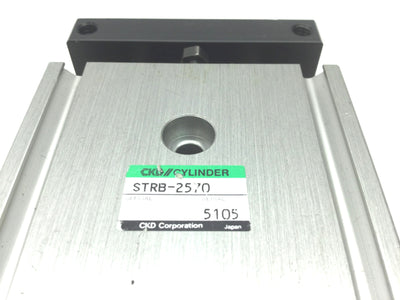 Used CKD STRB-2070 Twin Rod Pneumatic Cylinder Bore: 20mm, Stroke: 70mm, 100 PSI, M5