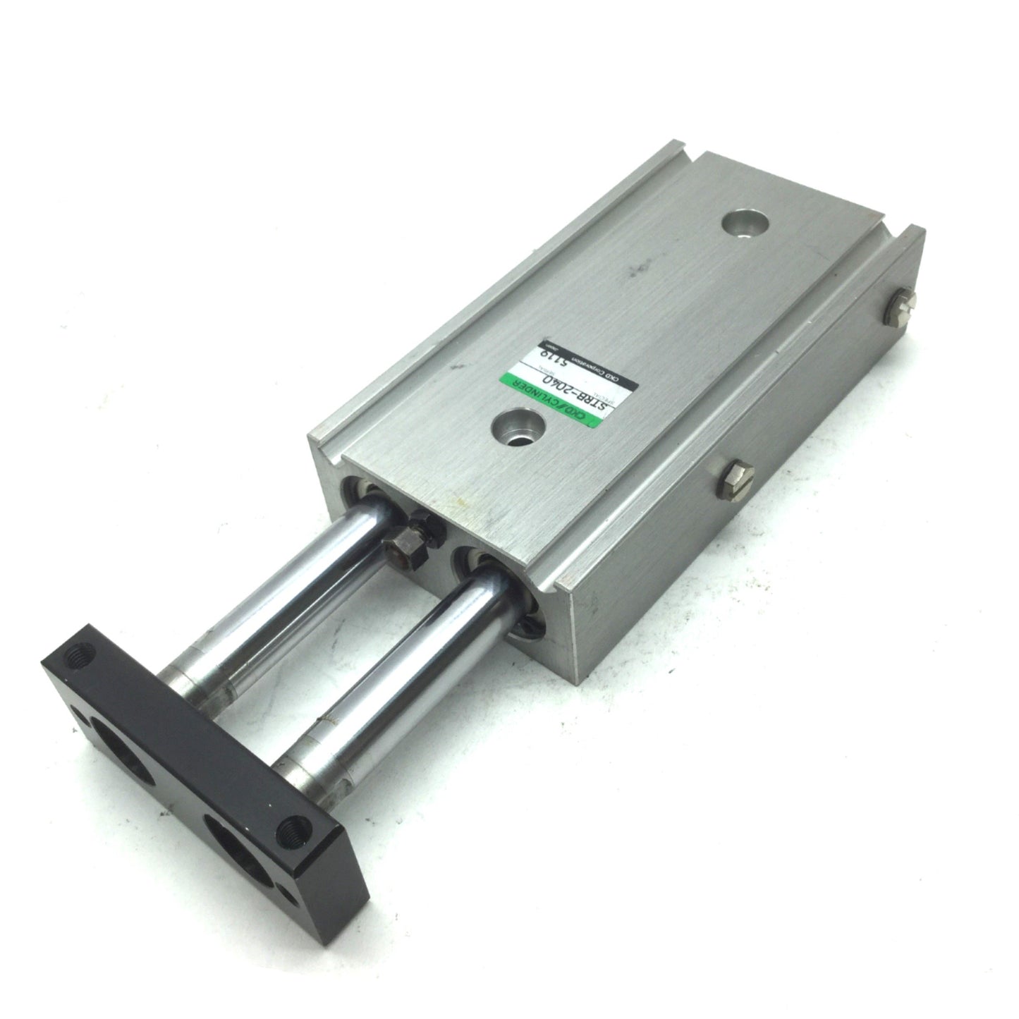 Used CKD STRB-2040 Twin Rod Pneumatic Cylinder Bore: 20mm, Stroke: 40mm, 100 PSI, M5
