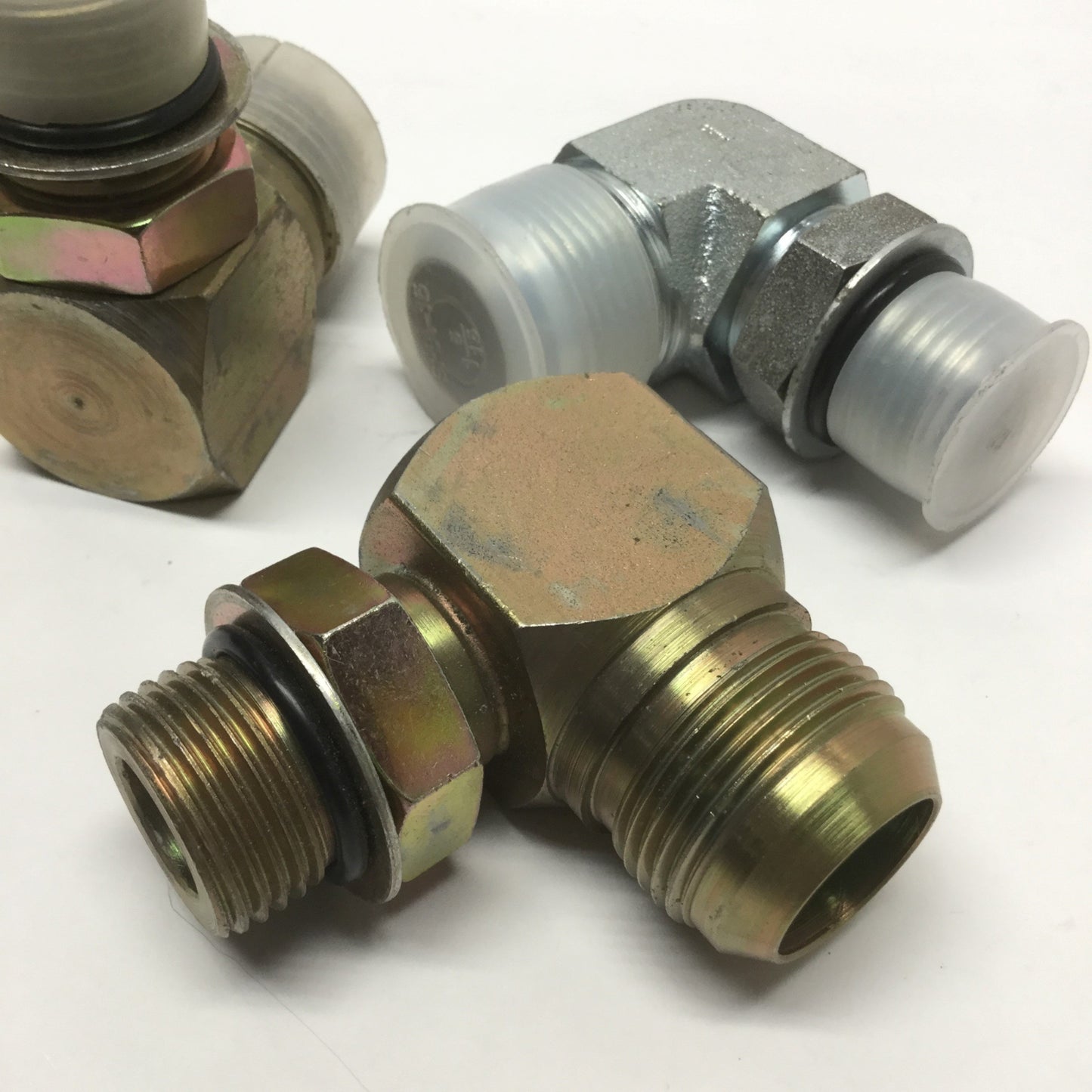 New – Open box Lot of 3 6801-16-12 Hydraulic Fitting 90° Male Elbow 1" JIC 37° Flare x 3/4" ORB