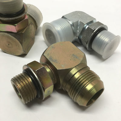 New – Open box Lot of 3 6801-16-12 Hydraulic Fitting 90° Male Elbow 1" JIC 37° Flare x 3/4" ORB