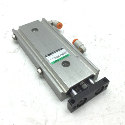 Used CKD STRB-1050 Twin Rod Pneumatic Cylinder Bore: 10mm, Stroke: 50mm, 100 PSI, M5