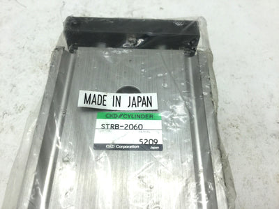 New CKD STRB-2060 Twin Rod Pneumatic Cylinder Bore: 20mm, Stroke: 60mm, 100 PSI