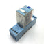 Used Releco C7-A20X Ice Cube Relay, DPDT, Coil: 24VDC, Rating: 10A 250V, With Socket