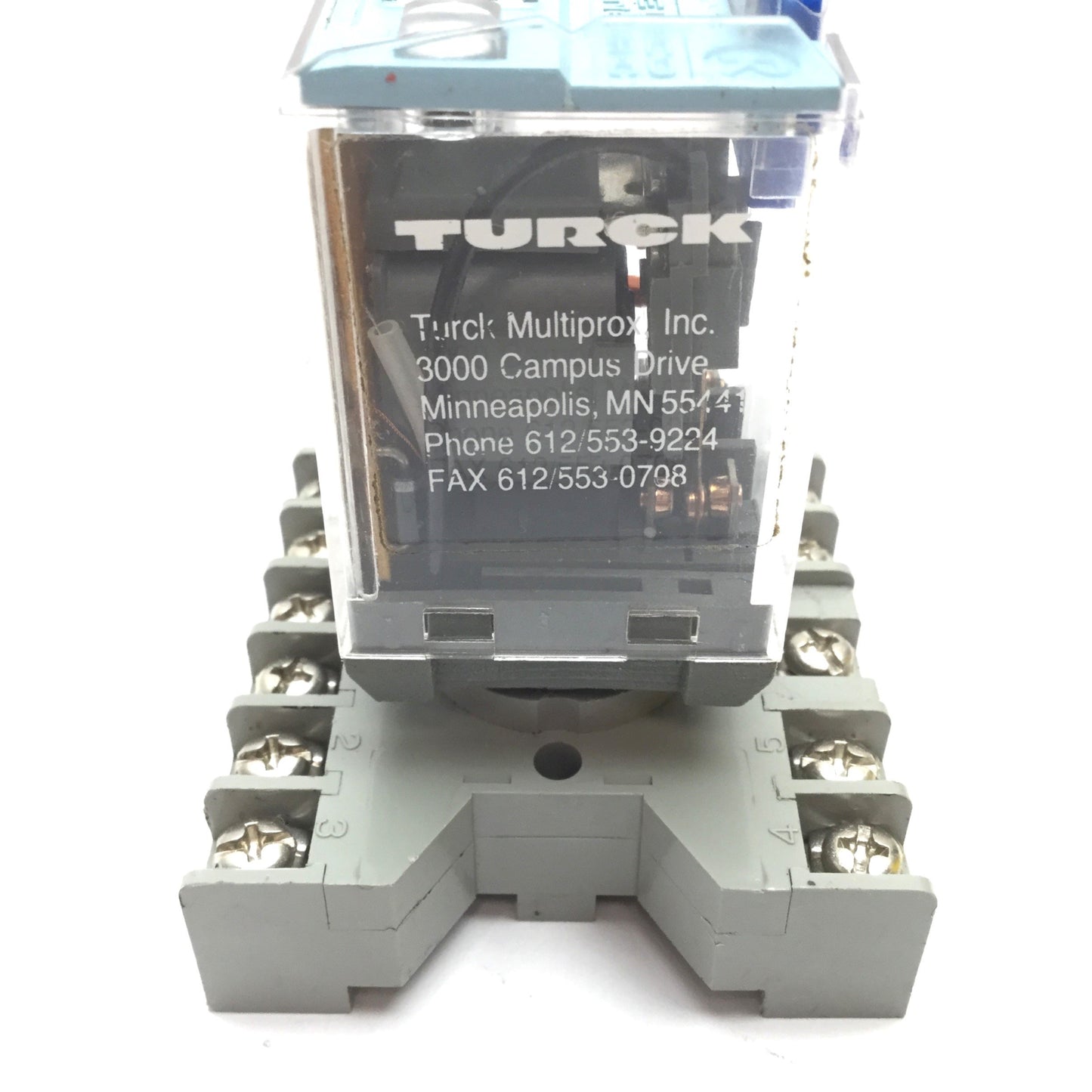 Used Releco C3-R20 Ice Cube Relay, DPDT, Coil: 12VDC, Rating: 10A 380VAC, With Socket