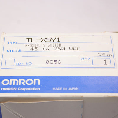 New Omron TL-X5Y1 Inductive Proximity Sensor, Range: 0-4mm, 45-260VAC, 200mA Max