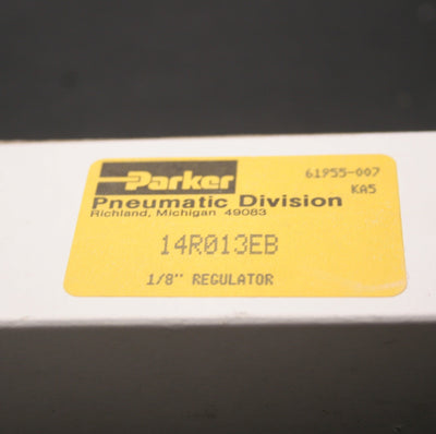 New Parker 14R013EB Pressure Regulator, 250psi Max, 1/8" NPT