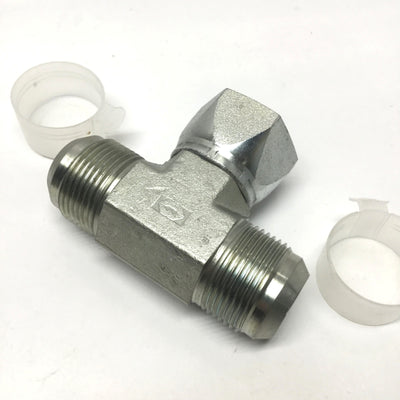 New – Open box 6600-16-16-16 Hydraulic Branch Tee 1" JIC 37° Female Swivel Nut to Male Flares