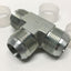New – Open box 2603-20-20-20 Hydraulic Male Union Tee Fitting 1-1/4" JIC 37° Flare, Steel