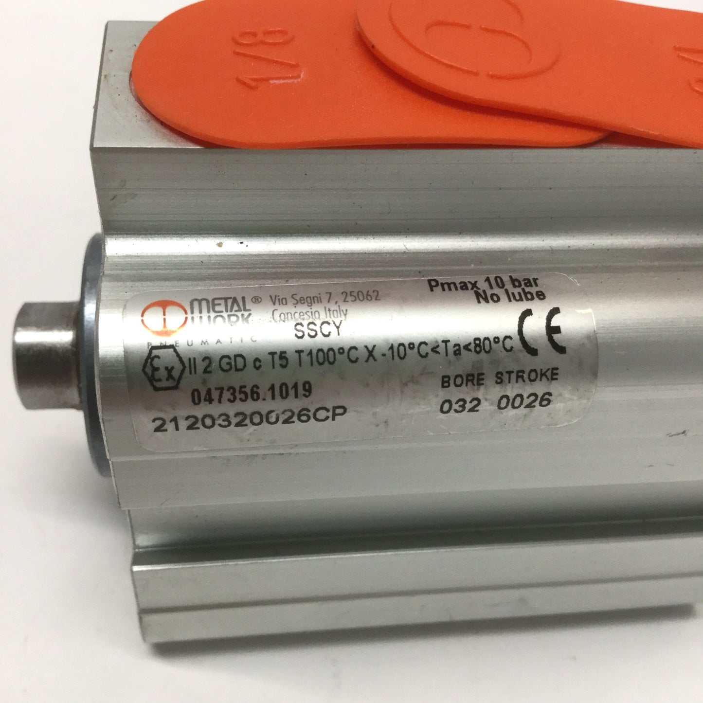 New – Open box Metal Work 2120320026CP Pneumatic Air Cylinder 32mm Bore, 26mm Stroke, G1/8