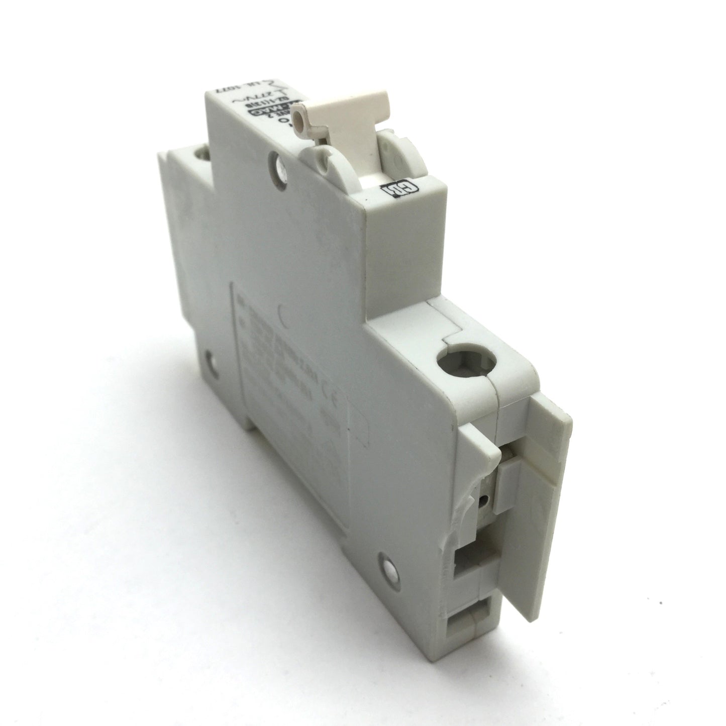 Used Lot of 2 CBI QZ-1(13)D Circuit Breaker, 1-Pole, Rating: 2A 277VAC, DIN Rail