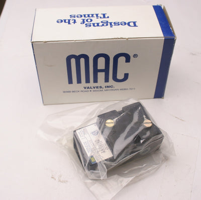 New – Open box MAC 711C-12-PI-111CC Pneumatic Solenoid Valve, 6.8W, 110/120VAC, 150PSI