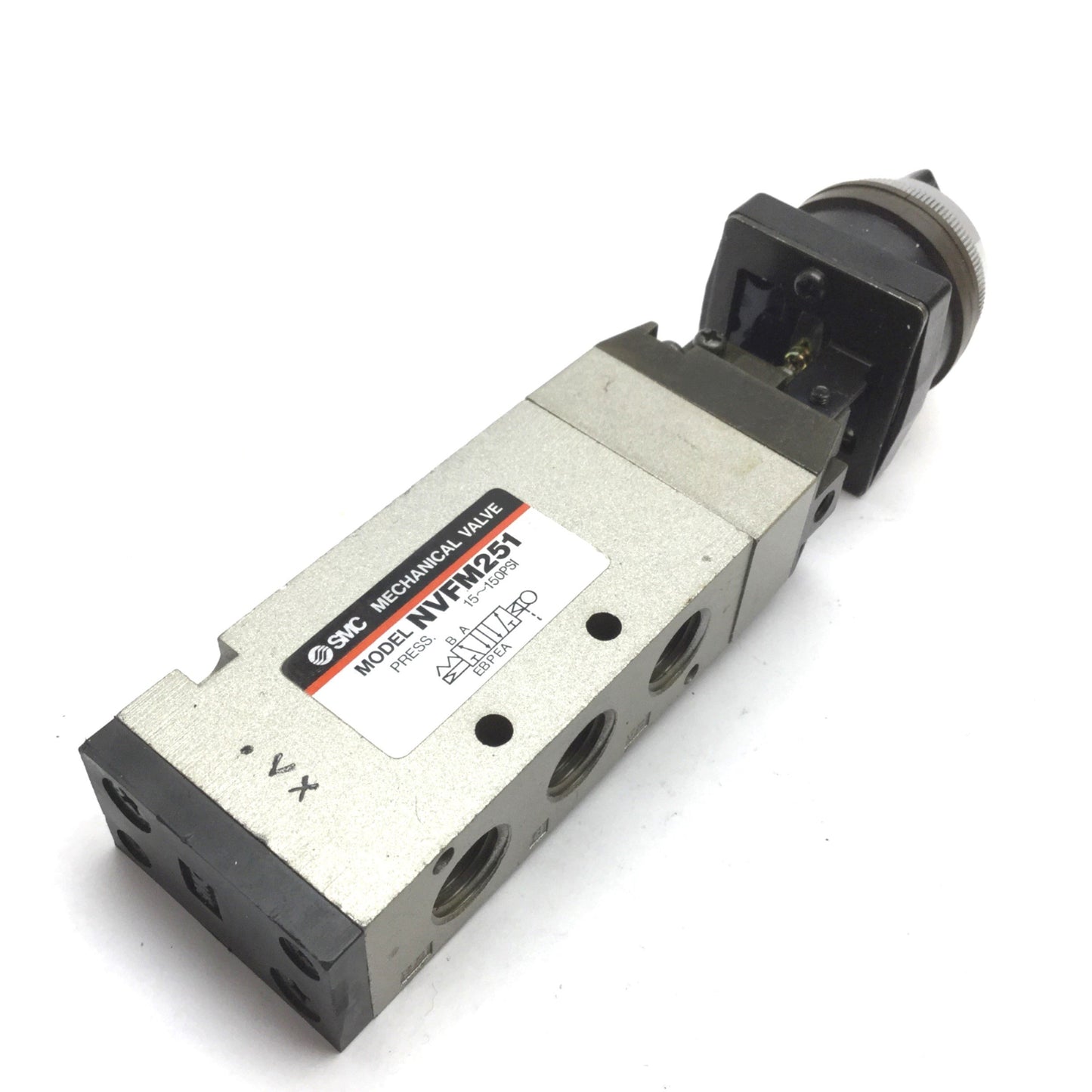 New – Open box SMC NVFM251 Mechanical Valve, 2-Position Selector, 5-Port, 1/4" NPT, 15-150psi