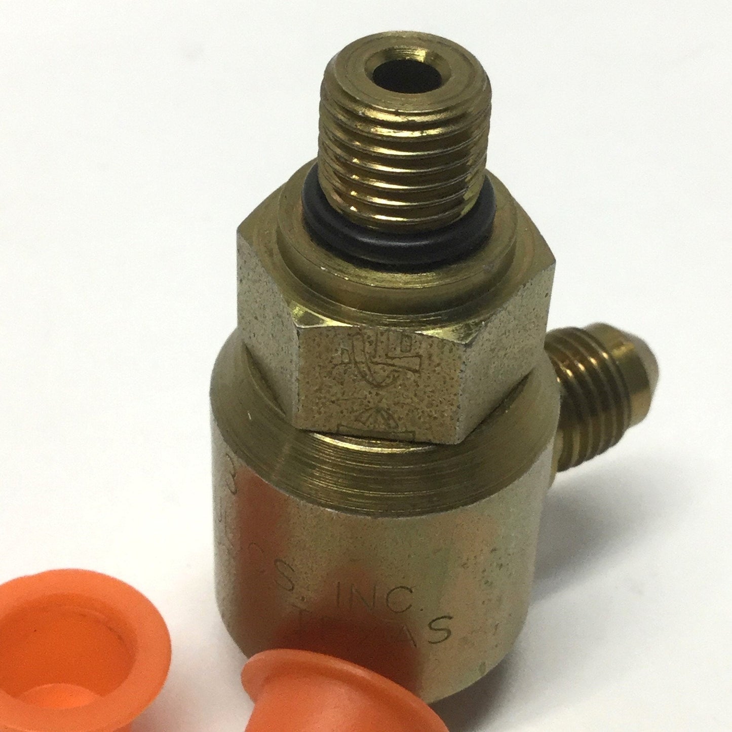 New – Open box Hydraulics 9S4J4-O4 90° Swivel Joint 1/4" Male JIC to ORB Ring Boss (7/16" SAE)