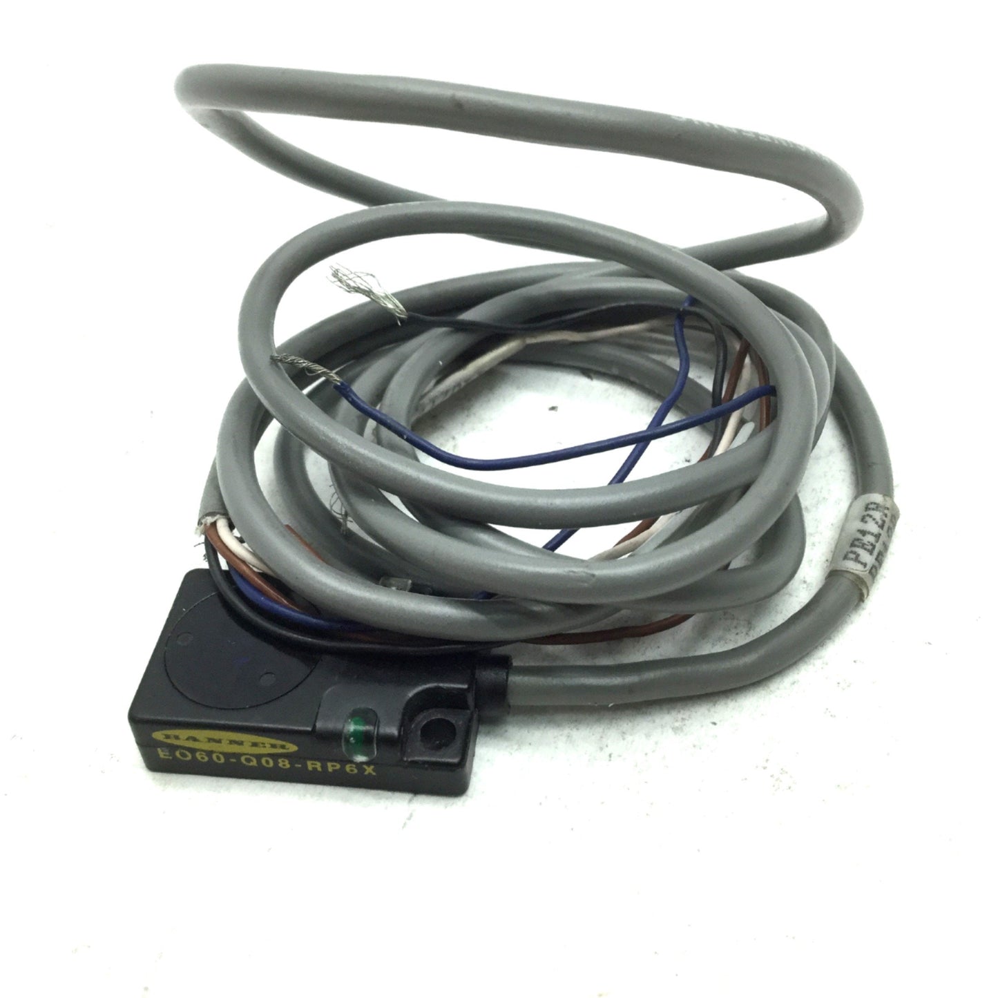 Used Banner EO60-Q08-RP6X Photoelectric Sensor Receiver 24VDC PNP Range 510 mm (20")