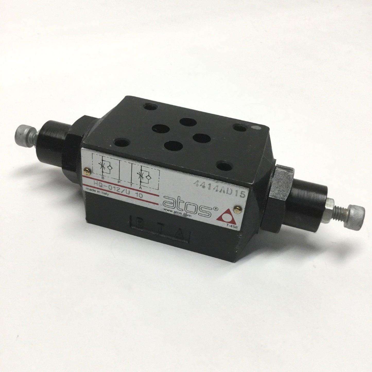 New – Open box Atos HQ-012/U 10 Hydraulic Modular Flow Control Throttle Valve Double-Acting Out