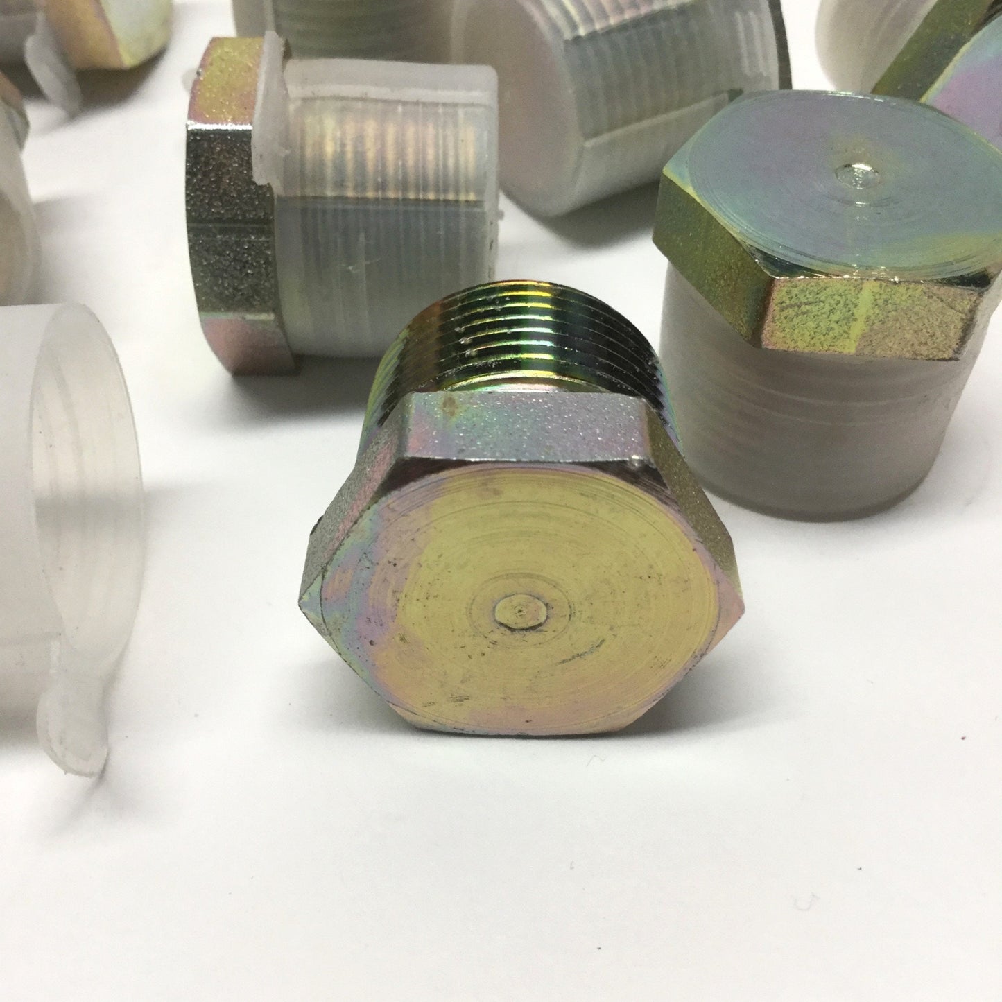 New – Open box Lot of 9 5406P-12 Hydraulic Pipe Hex Head Plug Steel Fitting 3/4" NPT Male