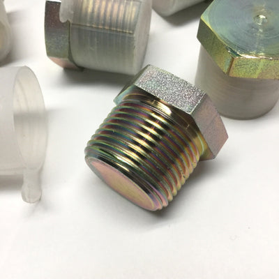 New – Open box Lot of 9 5406P-12 Hydraulic Pipe Hex Head Plug Steel Fitting 3/4" NPT Male