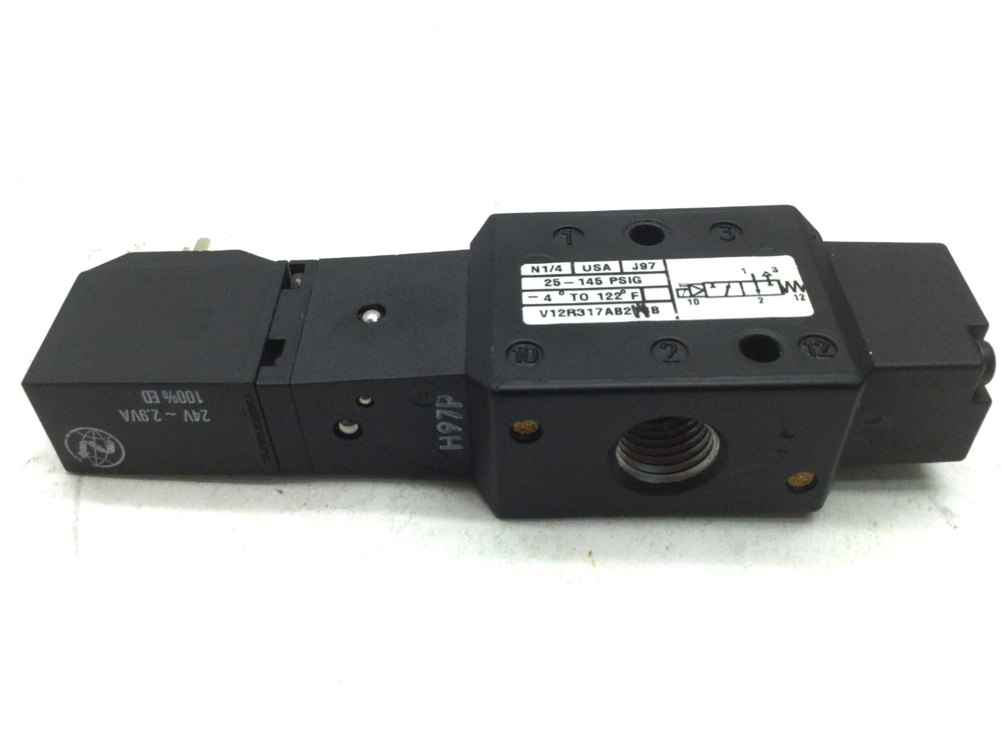 New Norgren V12R317AB214B Pneumatic Valve 2 Pos 3 Way Air Actuated Spring Return