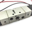Used SMC NVF3430 Solenoid Valve, 3-Position 5-Port, 21-26VDC, 20-130psi, 1/4" NPT