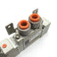 Used SMC SY5120-5DZ-N7T-F2 Solenoid Valve, 2-Position 5-Port, 24VDC, 0.15-0.7MPa