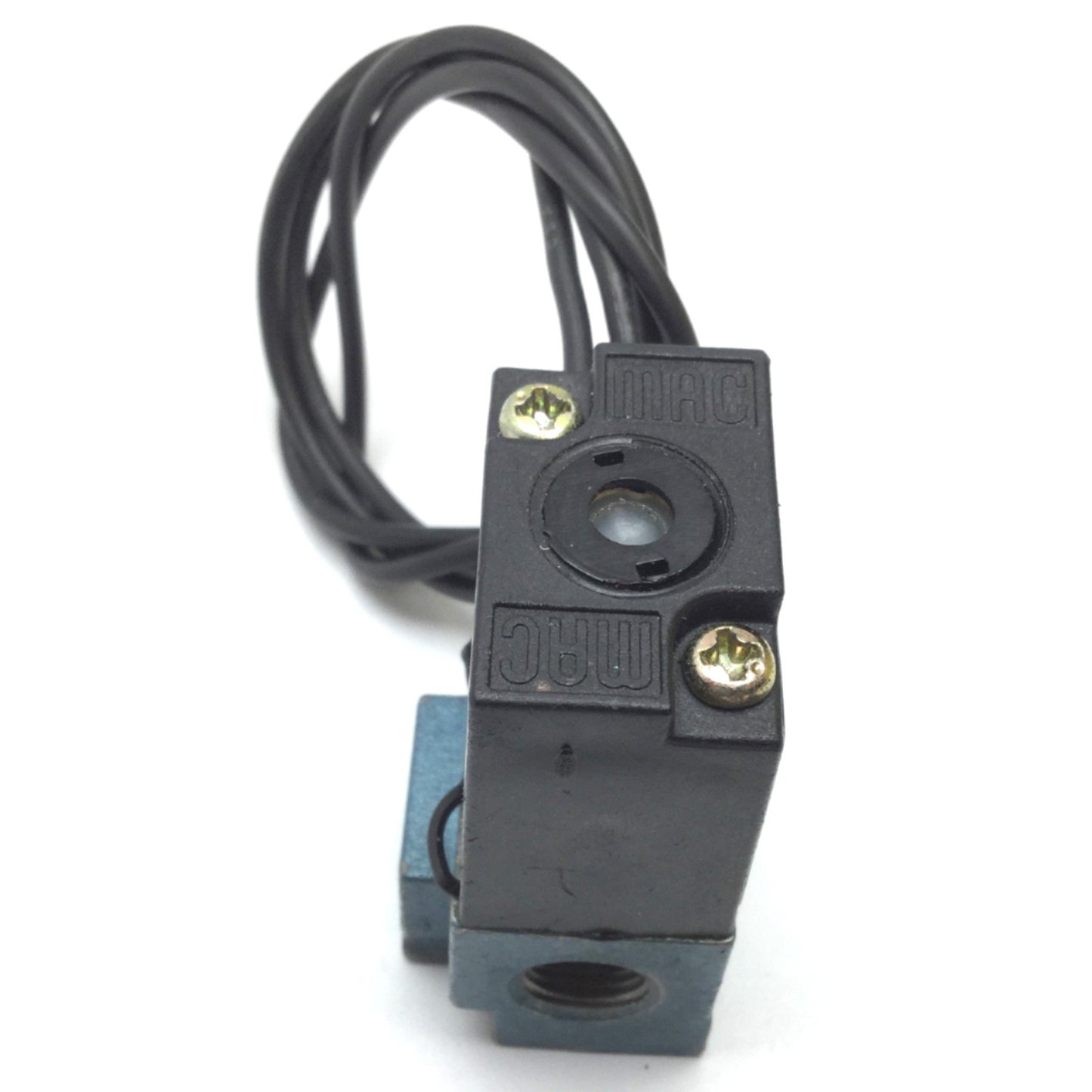 Used Mac 45A-TA1-DDAB-1BA Solenoid Valve, 2-Position 3-Port, 24VDC, 1/8" NPT, 120psi