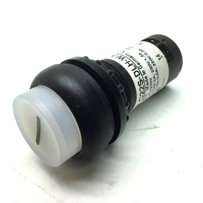 Used Eaton C22S-DLH-W-X1-K10-24 Push Button Indicator Light 22mm 24VDC