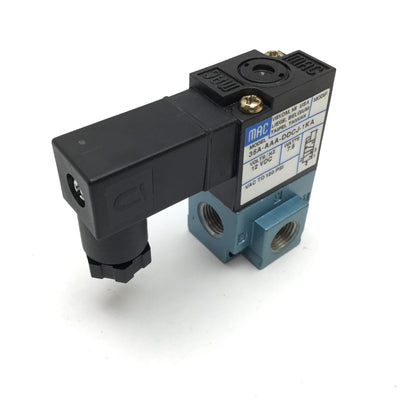 New Mac 35A-AAA-DDCJ-1KA Solenoid Valve, 2-Position 3-Port, 12VDC, 1/8" NPT, 120psi