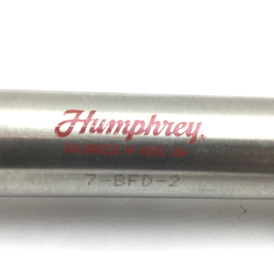 New Humphrey 7-BFD-2 Pneumatic Cylinder, Bore: 3/4", Stroke: 2", Ports: 1/8" NPT
