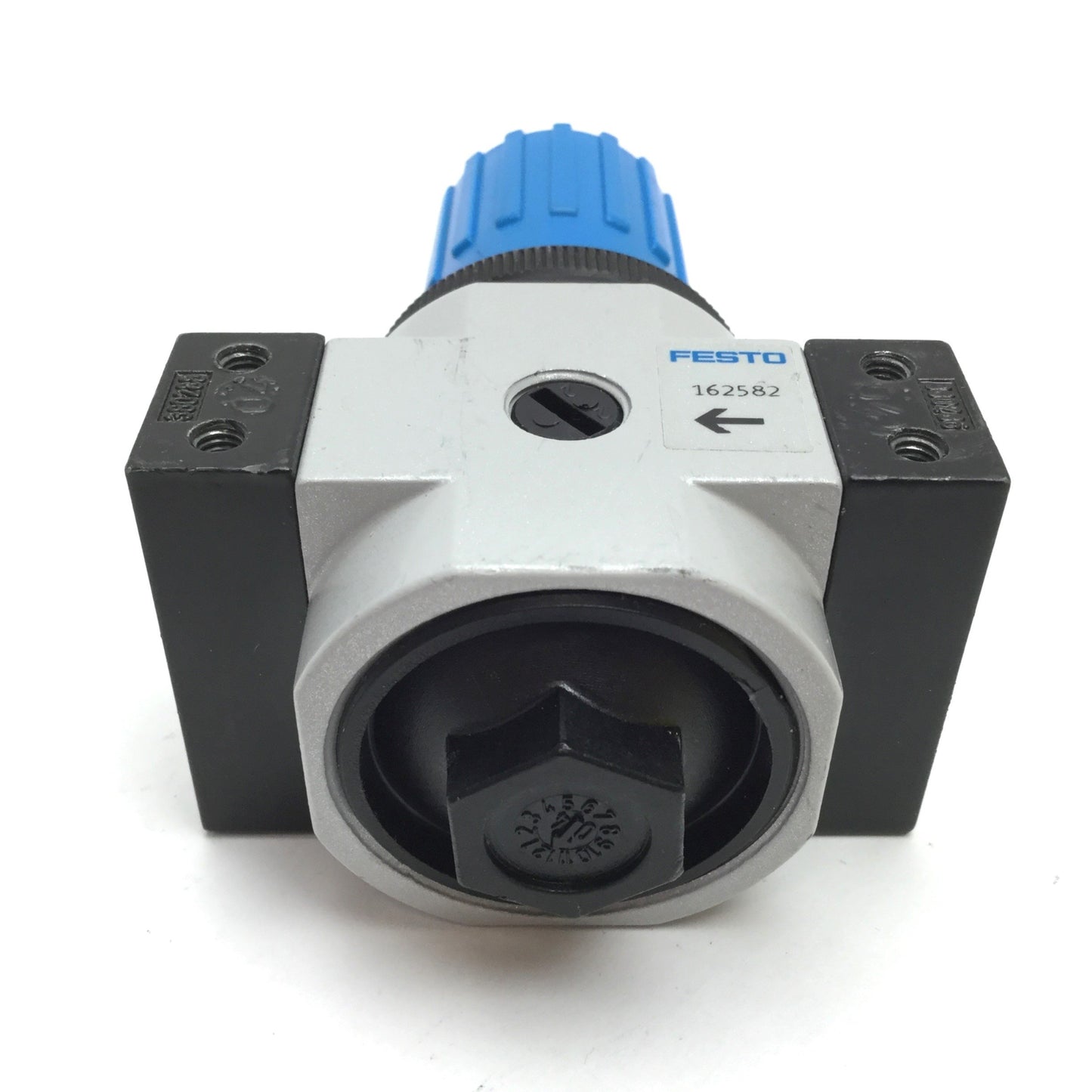 Used Festo 162582 LR-D-7-MINI Regulator, Supply: 230psi Max, Set: 100psi Max, G1/8