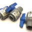 Used Lot of 1/2" Assorted PVC, CPVC Female Threaded In-Line Ball Valves, 1/4 Turn